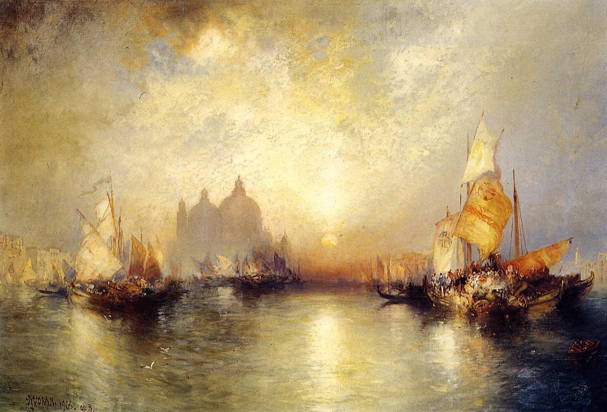 Thomas Moran Entrance to the Grand Canal, Venice